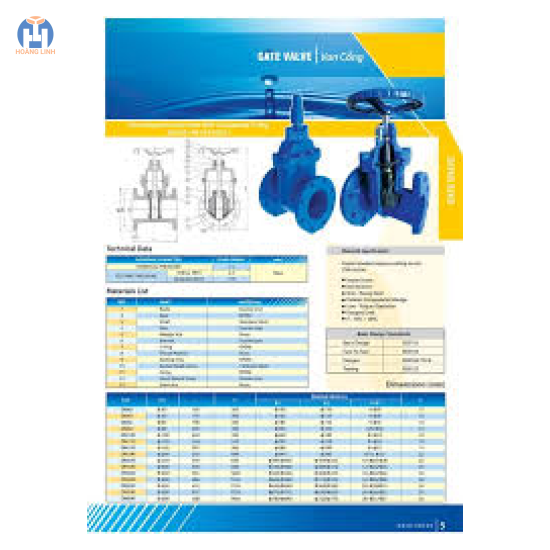 Van cổng ty chìm Lye mặt bích PN16 DN80, 3